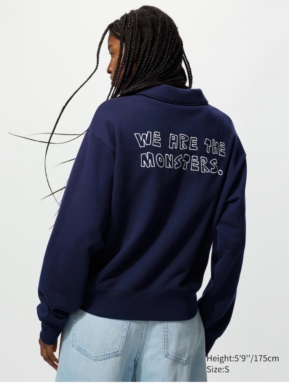 POP MART Half Zip Sweatshirt, THE MONSTERS, the LABUBUS
Navy, women S